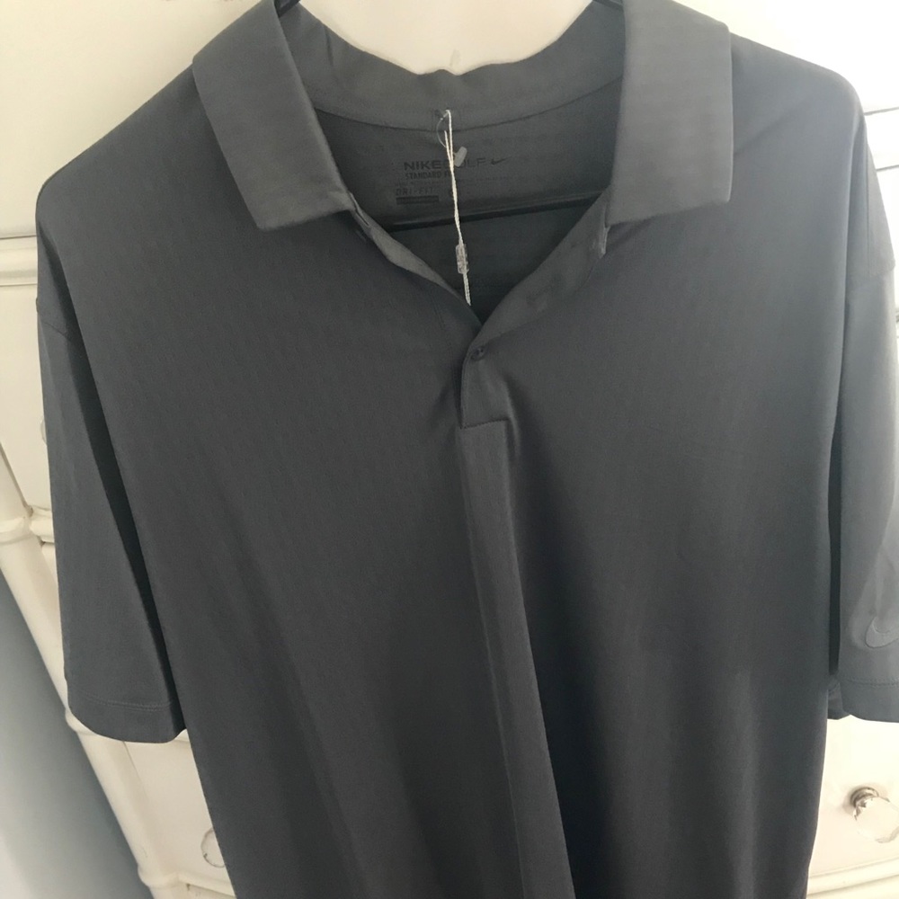 NWT New with Tags!!! Gray Nike Golf Polo Shirt!